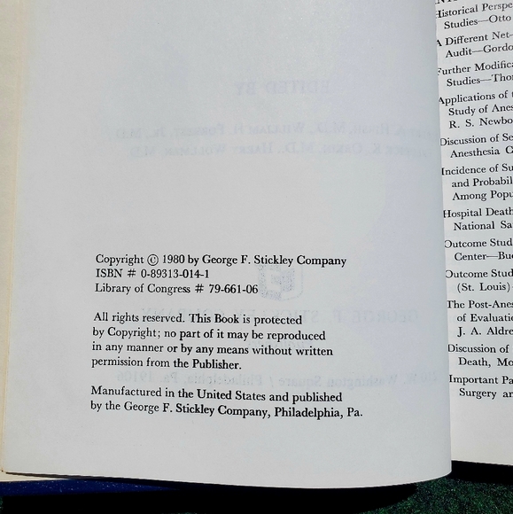 Health Care Delivery In Anesthesia Robert A Hirsh, MD George F Stickley Co 1980 - Picture 8 of 10